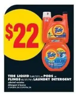 No Frills Tide Liquid or Pods or Flings offer