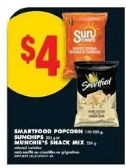 No Frills SMARTFOOD POPCORN, SUNCHIPS, MUNCHIE'S SNACK MIX offer