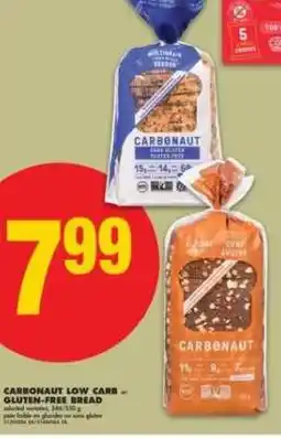 No Frills Carbonaut Low Carb or Gluten-Free Bread offer