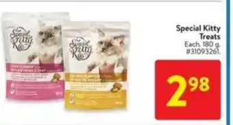 Walmart Special kitty treats offer