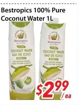Bestco Food Mart Bestropics 100% Pure Coconut Water 1L offer
