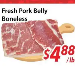 Bestco Food Mart Fresh Pork Belly Boneless offer