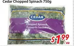 Bestco Food Mart Cedar Chopped Spinach offer