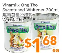 Ample Food Market Vinamilk Ong Tho sweetened Whitener offer