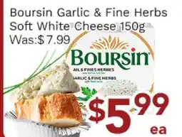 Ample Food Market Boursin Garlic & Fine Herbs Soft White Cheese offer