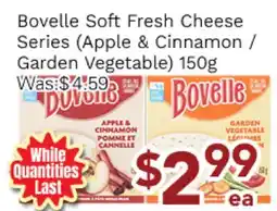 Ample Food Market Bovelle Soft Fresh Cheese Series (Apple & Cinnamon/ Garden Vegetable) offer