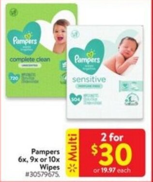 Walmart Pampers offer