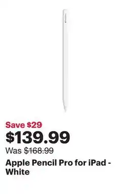Best Buy Apple Pencil Pro for iPad - White offer