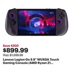 Best Buy Lenovo Legion Go S 8 WUXGA Touch Gaming Console (AMD Ryzen Z1 Extreme/32GB RAM/1TB SSD/Steam OS) offer