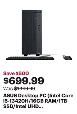 Best Buy ASUS Desktop PC (Intel Core i5-13420H/16GB RAM/1TB SSD/Intel UHD Graphics/Windows 11) offer