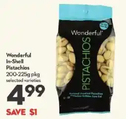 Longo's Wonderful In-Shell Pistachios offer