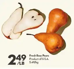 Longo's Fresh Bosc Pears offer