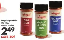 Longo's Longo's Spice Rubs selected varieties offer