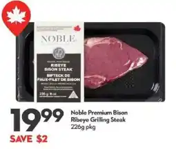 Longo's Noble Premium Bison Ribeye Grilling Steak offer