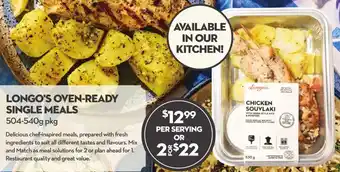Longo's Longo's oven-ready single meals offer