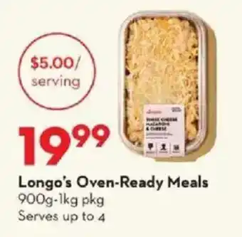 Longo's Longo's Oven-Ready Meals offer