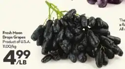 Longo's Fresh Moon Drops Grapes offer