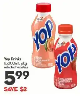 Longo's Yop Drinks offer