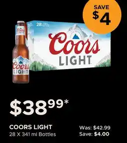 The Beer Store COORS LIGHT offer