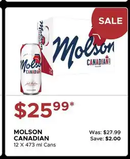 The Beer Store MOLSON CANADIAN offer