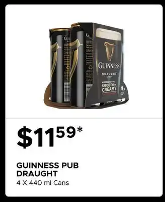 The Beer Store GUINNESS PUB DRAUGHT offer
