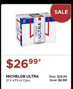 The Beer Store MICHELOB ULTRA offer