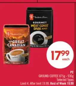 Shoppers Drug Mart PC GROUND COFFEE offer