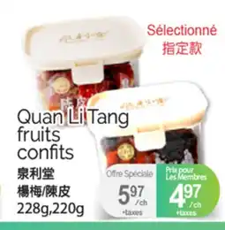 T&T Supermarket QUAN LI TANG FRUITS CONFITS, 220g offer