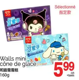 T&T Supermarket WALLS MINI CÔNE DE GLACE, 160G offer
