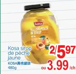 T&T Supermarket KOSA SIROP DE PÊCHE JAUNE, 480G offer