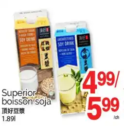 T&T Supermarket SUPERIOR BOISSON SOJA, 1.89L offer