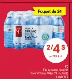 Pharmaprix Natural Spring Water offer