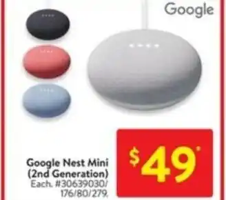 Walmart Google nest mini offer