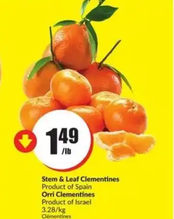 FreshCo Steam& leaf clementines offer