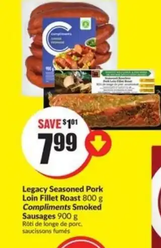 FreshCo Legacy seasoned pork offer
