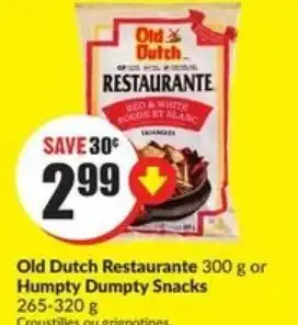FreshCo Old dutch restaurante humpty dumpty snacks offer