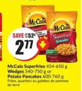 FreshCo Mccain superfries wedges' potato pancakes offer