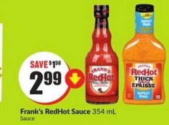 FreshCo Frank's redhot sauce offer
