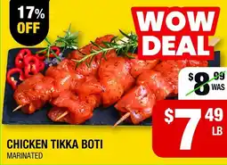 Iqbal Foods Chicken tikka boti marinated offer