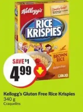 FreshCo KEllog's gluten free rice krispies offer