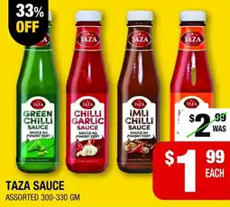 Iqbal Foods Taza sauce assorted offer