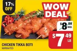 Iqbal Foods Chicken tikka boti marinated offer