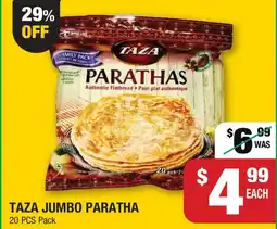 Iqbal Foods Taza jumbo paratha offer