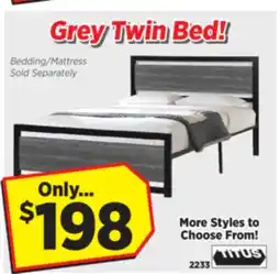 Surplus Furniture Grey Twin Bed offer