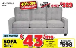 Surplus Furniture Morty Retreat Granite Sofa offer
