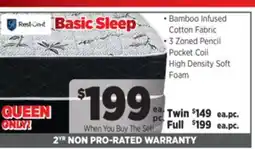 Surplus Furniture Basic Sleep Queen Mattress Set offer