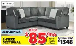 Surplus Furniture Taylon Iron 2Pc Sectional offer