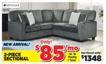 Surplus Furniture Taylon Iron 2Pc Sectional offer