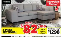 Surplus Furniture Kirkland Platinum 3Pc Sectional offer