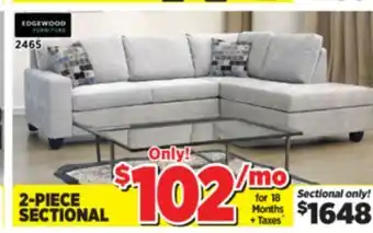 Surplus Furniture Naples Platinum 2Pc Sectional offer